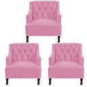 Ver imagem 1 de Kit 03 Poltronas Genesis Rosa