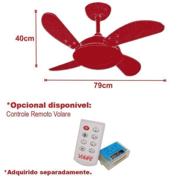 Ventilador de Teto Volare Platinum Mini 220V - 4