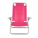 Ver imagem 1 de Cadeira De Praia Reclinável Mor Summer Pink 6 Posições