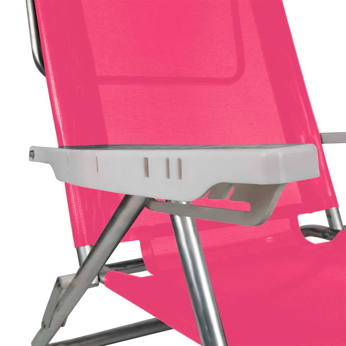 Cadeira De Praia Reclinável Mor Summer Pink 6 Posições - 5