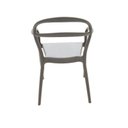 Ver mais imagens de Cadeira de polipropileno e fibra de vidro com braço marrom - SISSI - Tramontina