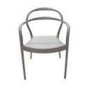 Ver imagem 5 de Cadeira de polipropileno e fibra de vidro com braço marrom - SISSI - Tramontina