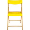 Ver imagem 5 de Cadeira Potenza de Madeira Tauarí Envernizada e Plástico Amarelo Dobráveis Fold - Tramontina