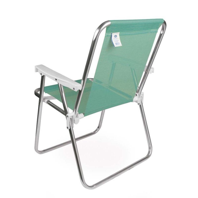 Cadeira de Praia Alta Alumínio Sannet Verde Mor - 2