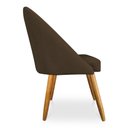 Ver imagem 5 de Kit 02 Cadeiras Jantar Bela Suede Pés Palito Castanho Pallazio