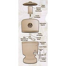 Filtro de Água Classic São João 6 Litros com Vela Tripla Ação e Boia - 4