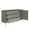 Cômoda 3 Gavetas 1 Porta Jasper Grigio 138cm - 3