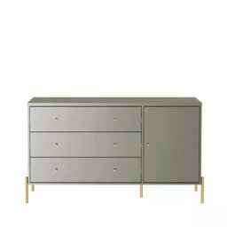 Cômoda 3 Gavetas 1 Porta Jasper Grigio 138cm - 4