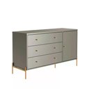 Ver imagem 2 de Cômoda 3 Gavetas 1 Porta Jasper Grigio 138cm