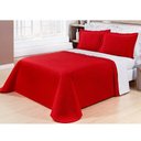 Ver imagem 1 de Colcha De Cama Queen Doce Lar Vermelho Em Algodão 150 Fios Com 07 Peças - Colcha Doce Lar