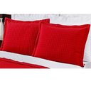Ver imagem 3 de Colcha De Cama Queen Doce Lar Vermelho Em Algodão 150 Fios Com 07 Peças - Colcha Doce Lar