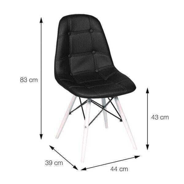Cadeira Estofada Botonnes Or Design - 4