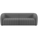 Ver imagem 4 de Kit Sofá 5 Lugares para Sala 332cm com 02 Poltronas Lazio M03 Veludo Cinza - Lyam Decor