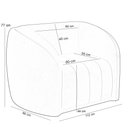 Ver mais imagens de Kit Sofá 5 Lugares para Sala 332cm com 02 Poltronas Lazio M03 Veludo Cinza - Lyam Decor