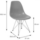 Ver imagem 4 de Cadeira Eames Eiffel Infantil - Preto