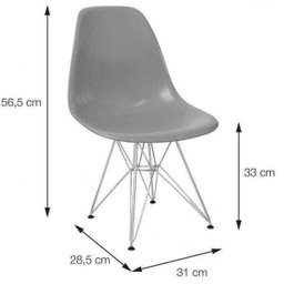 Cadeira Eames Eiffel Infantil - Preto - 4