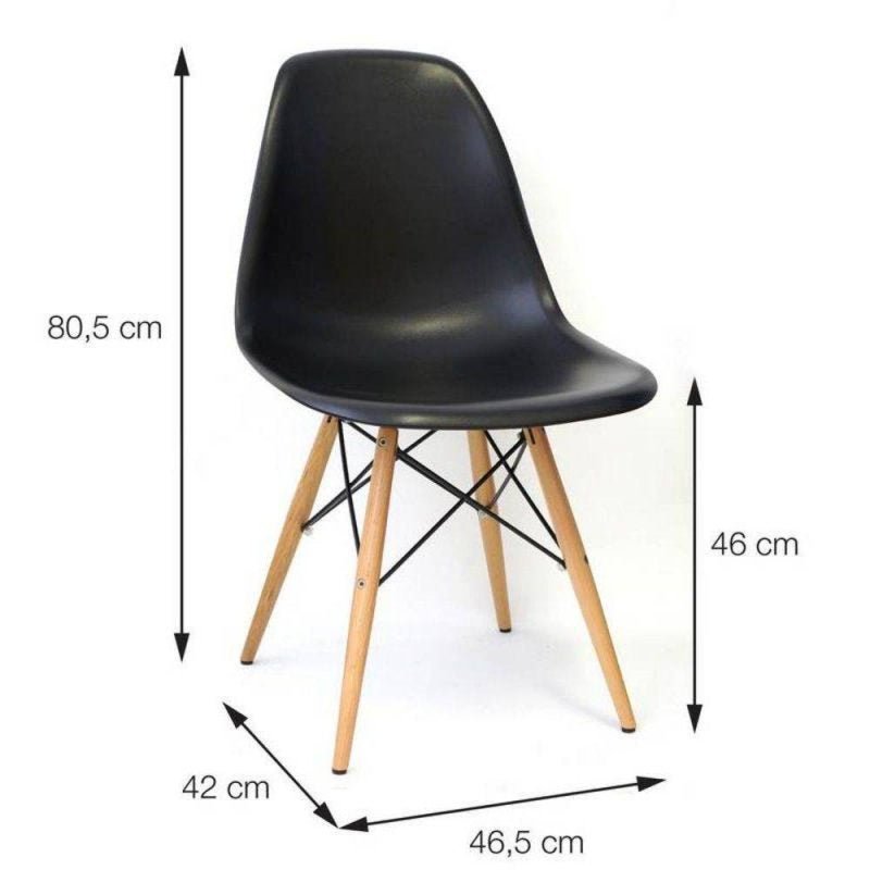 Cadeira de Jantar Eames Wood Fendi 1102B Or Design - 12