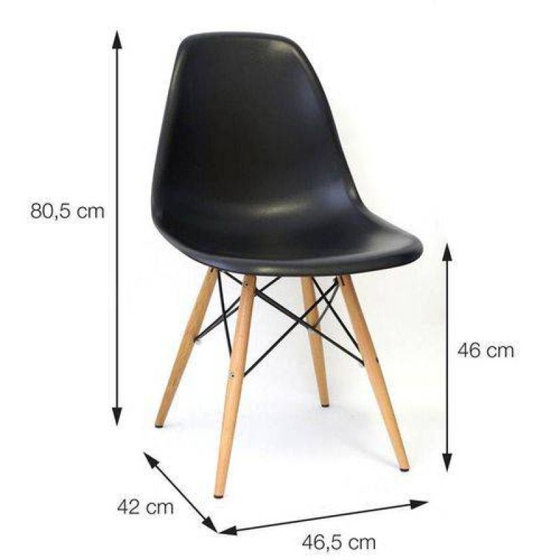 Cadeira de Jantar Eames Wood Fendi 1102B Or Design - 7