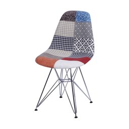 Cadeira de Jantar Eames Eiffel Patchwork 1102 Or Design - 1 Cadeira de Jantar Eames Eiffel Patchwork 1102 Or Design - 1