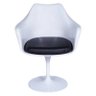 Poltrona Saarinen com Braço com Almofada Ór Design Branco - 14