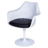 Poltrona Saarinen com Braço com Almofada Ór Design Branco - 13