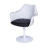 Poltrona Saarinen com Braço com Almofada Ór Design Branco - 1