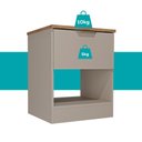 Ver imagem 5 de Mesa Lateral Milan 1 Gaveta Carraro Avelã