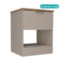 Ver imagem 3 de Mesa Lateral Milan 1 Gaveta Carraro Avelã