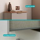 Ver mais imagens de Mesa Lateral Milan 1 Gaveta Carraro Avelã