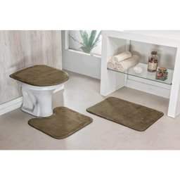 Jogo Banheiro Liso 3 Peças Castor - 1
