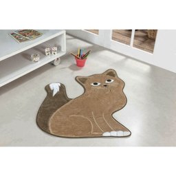 Tapete Formato Gatinha Manhosa Bege - 1