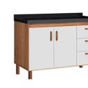 Ver imagem 4 de Gabinete de Cozinha 144cm com 2 Portas e 3 Gavetas Balcão:Avelato/Branco