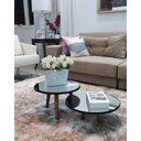 Ver imagem 2 de Conjunto Mesa de Centro Espelhado Pes Palito FIT Black Demoglass Conjunto de Mesa de Centro FIT Blac