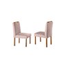 Conjunto Sala de Jantar 6 Lugares Mesa Slim e Cadeiras em Veludo Móveis Mix - 4