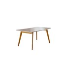 Ver imagem 3 de Conjunto Sala de Jantar 6 Lugares Mesa Slim e Cadeiras em Veludo Móveis Mix