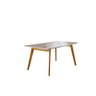 Conjunto Sala de Jantar 6 Lugares Mesa Slim e Cadeiras em Veludo Móveis Mix - 3