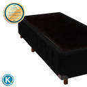 Ver imagem 3 de Cama Box Solteiro Simples Preto Nature 78x188