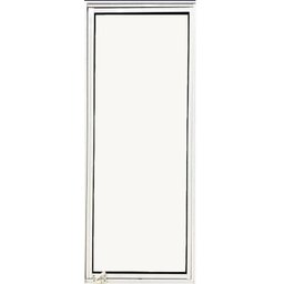 Vitro Capelinha Pivotante C/trinco Vidro Mini Boreal 1,00 X 0,60 Cor Branco Linha Econ - 2