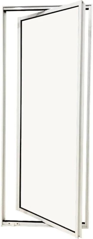 Vitro Capelinha Pivotante C/trinco Vidro Mini Boreal 1,00 X 0,60 Cor Branco Linha Econ - 1