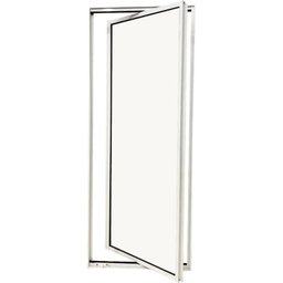 Vitro Capelinha Pivotante C/trinco Vidro Mini Boreal 1,00 X 0,60 Cor Branco Linha Econ - 1
