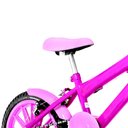 Ver imagem 2 de Bicicleta Infantil Feminina Aro 16 Nylon Cor Pink e Rosa