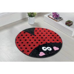 Tapete Formato Big Joaninha Amorosa Vermelho - 1 Tapete Formato Big Joaninha Amorosa Vermelho - 1