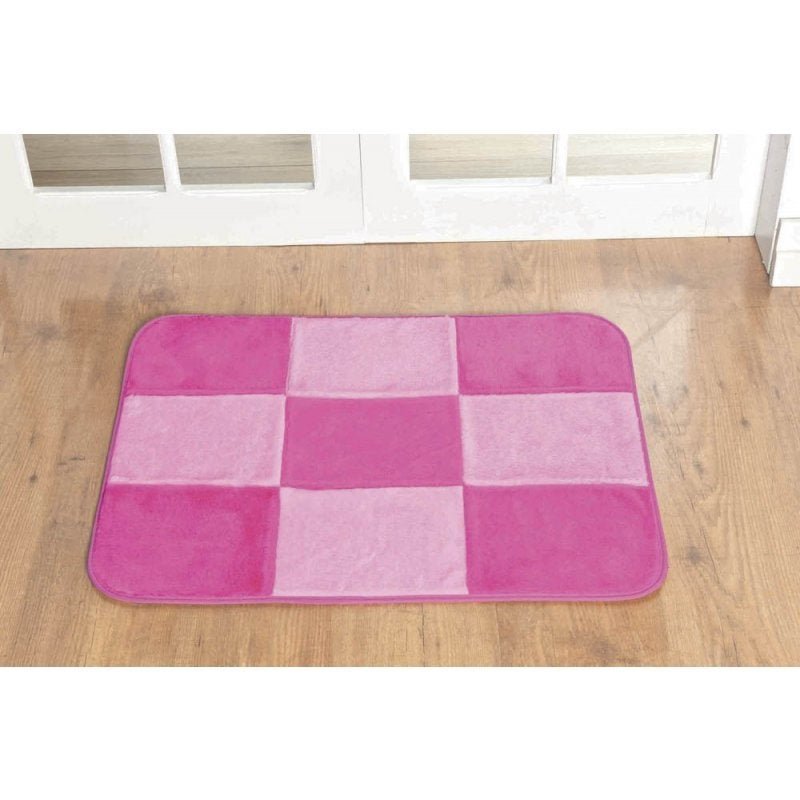 Angular Patchwork Tapete Retangular Patchwork Pink | MadeiraMadeira