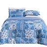 Edredom King Dupla face 7 peças Bouti Estampado:Azul Sereno - 5