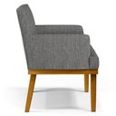 Ver imagem 7 de Kit 2 Poltronas Decorativas Vitória W01 Linho Cinza Escuro - Mpozenato