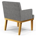 Ver mais imagens de Kit 2 Poltronas Decorativas Vitória W01 Linho Cinza Escuro - Mpozenato