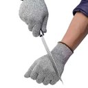 Ver imagem 6 de Luva Açougueiro Proteção Anti Corte Laminas Fios Aço Malha