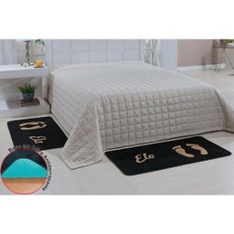 Kit Quarto Premium 02 Peças Preto - 1