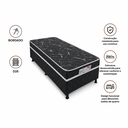 Ver imagem 4 de Cama Box Solteiro Conjugada Bordado D28 88x188 Black Bacetto