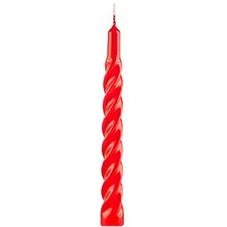 Kit 9 Vela Espiral Decoração Natalina Vermelha Torcida 20cm - 2